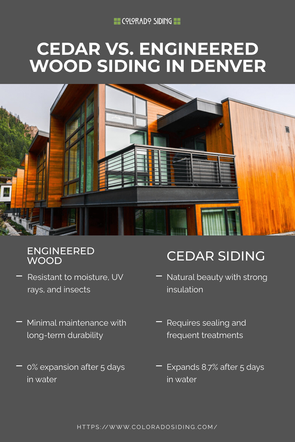 Cedar Siding Infographic