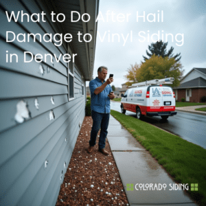 hail damage to vinyl siding Denver